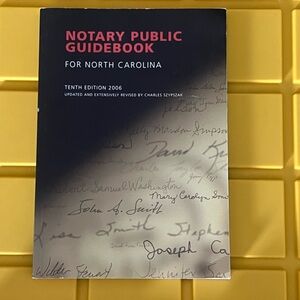 Notary Public Guidebook for North Carolina - Gray & Black Cover